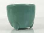 Japanese Buddhist Altar Porcelain Incense Burner Koro Vtg Celadon Blue BA663