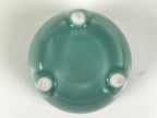Japanese Buddhist Altar Porcelain Incense Burner Koro Vtg Celadon Blue BA663