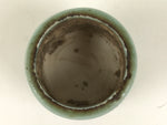 Japanese Buddhist Altar Porcelain Incense Burner Koro Vtg Celadon Blue BA665