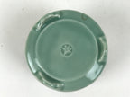 Japanese Buddhist Altar Porcelain Incense Burner Koro Vtg Celadon Blue BA666