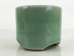 Japanese Buddhist Altar Porcelain Incense Burner Koro Vtg Celadon Green BA466