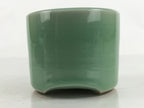 Japanese Buddhist Altar Porcelain Incense Burner Koro Vtg Celadon Green BA466