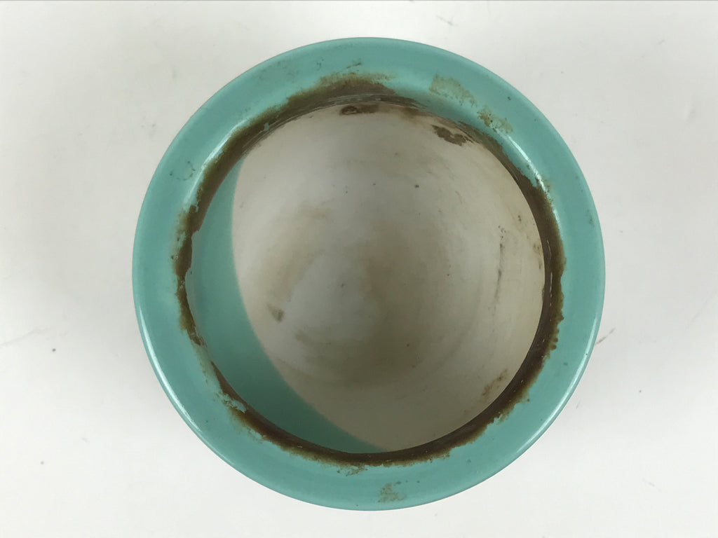 Japanese Buddhist Altar Porcelain Incense Burner Koro Vtg Celadon Lotus BA664