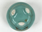 Japanese Buddhist Altar Porcelain Incense Burner Koro Vtg Celadon Lotus BA664