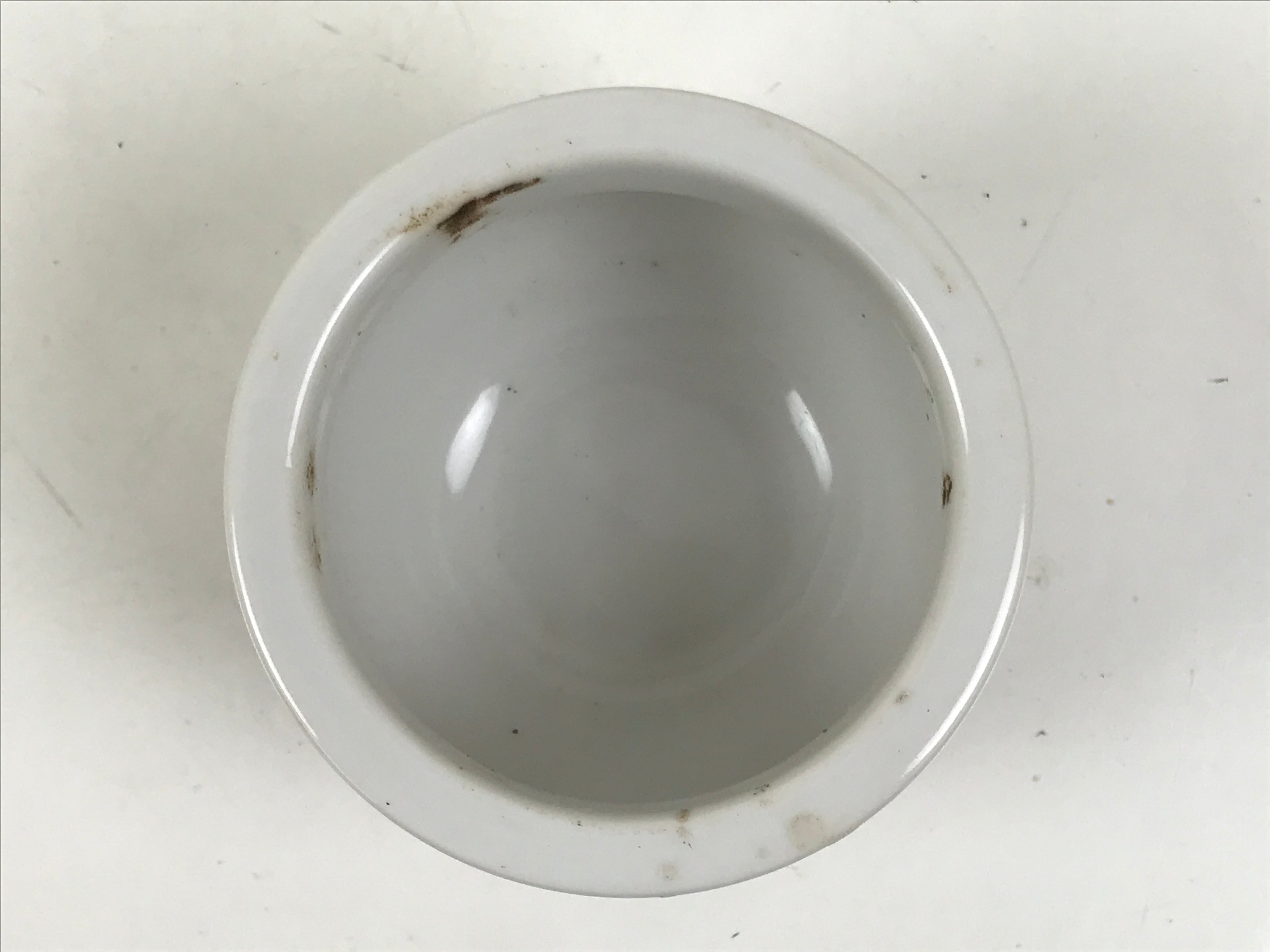 Japanese Buddhist Altar Porcelain Incense Burner Koro Vtg Simple White BA656