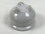 Japanese Buddhist Altar Porcelain Incense Burner Koro Vtg Simple White BA656