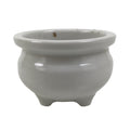 Japanese Buddhist Altar Porcelain Incense Burner Koro Vtg Simple White BA656