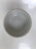 Japanese Buddhist Altar Porcelain Rice Offering Cup Vtg Blue Chrysanthemum BA720