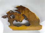 Japanese Buddhist Altar Resin Decor Butsudan Spare Part Vtg Bird Plum Gold BA751