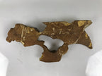 Japanese Buddhist Altar Resin Decor Butsudan Spare Part Vtg Bird Plum Gold BA752