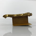 Japanese Buddhist Altar Resin Decor Butsudan Spare Part Vtg Flowers Gold BA803
