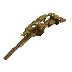 Japanese Buddhist Altar Resin Decor Butsudan Spare Part Vtg Flowers Gold BA803