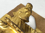 Japanese Buddhist Altar Resin Monk Figure Vtg Butsudan Spare Part Gold BA749