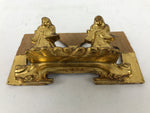 Japanese Buddhist Altar Resin Monk Figure Vtg Butsudan Spare Part Gold BA749
