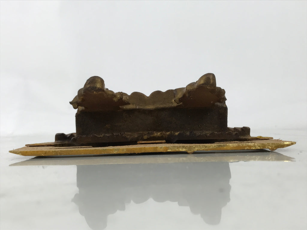 Japanese Buddhist Altar Resin Monk Figure Vtg Butsudan Spare Part Gold BA749