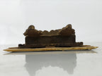 Japanese Buddhist Altar Resin Monk Figure Vtg Butsudan Spare Part Gold BA749