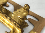 Japanese Buddhist Altar Resin Monk Figure Vtg Butsudan Spare Part Gold BA749
