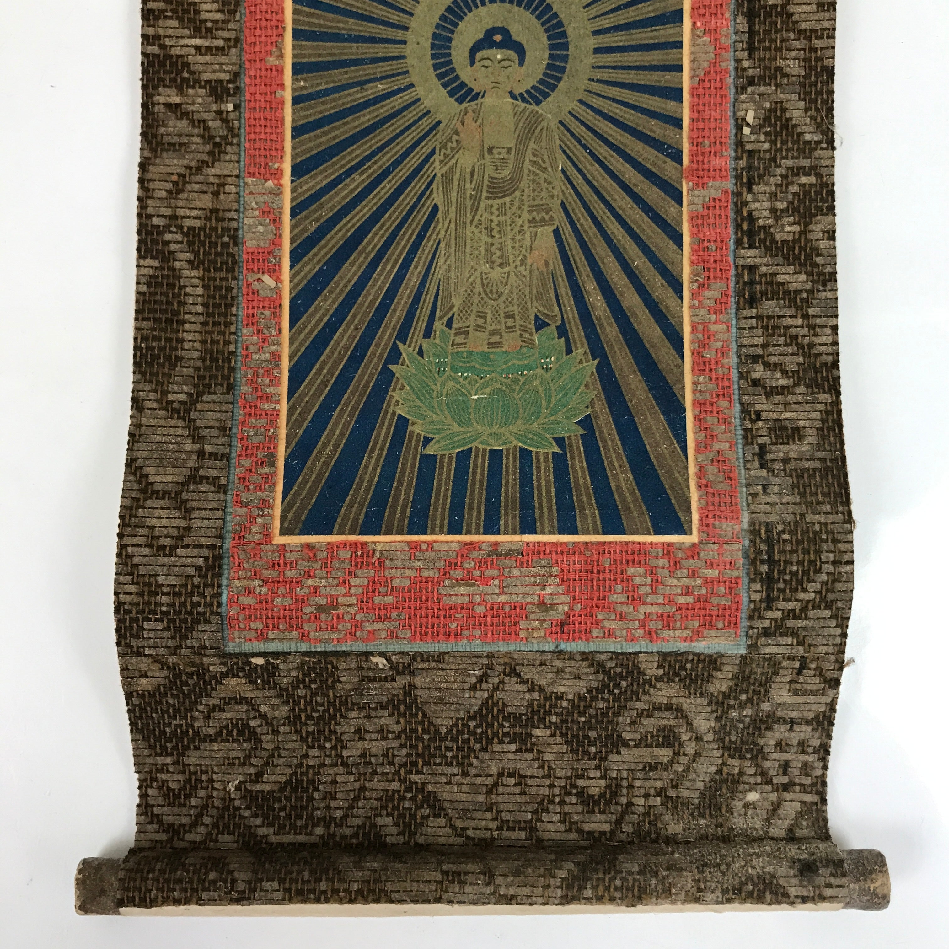 Japanese Buddhist Altar Scroll Honzon Kakejiku Amidabutsu Jodo Shinshu BA377