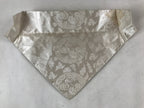 Japanese Buddhist Altar Silk Cloth Uchishiki Vtg Dragon Gold White BA256