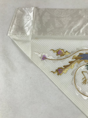 Japanese Buddhist Altar Silk Cloth Uchishiki Vtg Embroidered Phoenix Gold BA253