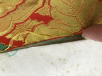 Japanese Buddhist Altar Silk Table Cloth Uchishiki Chrysanthemum Red Gold UC22