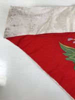 Japanese Buddhist Altar Silk Table Cloth Uchishiki Embroidered Floral Leaf UC32