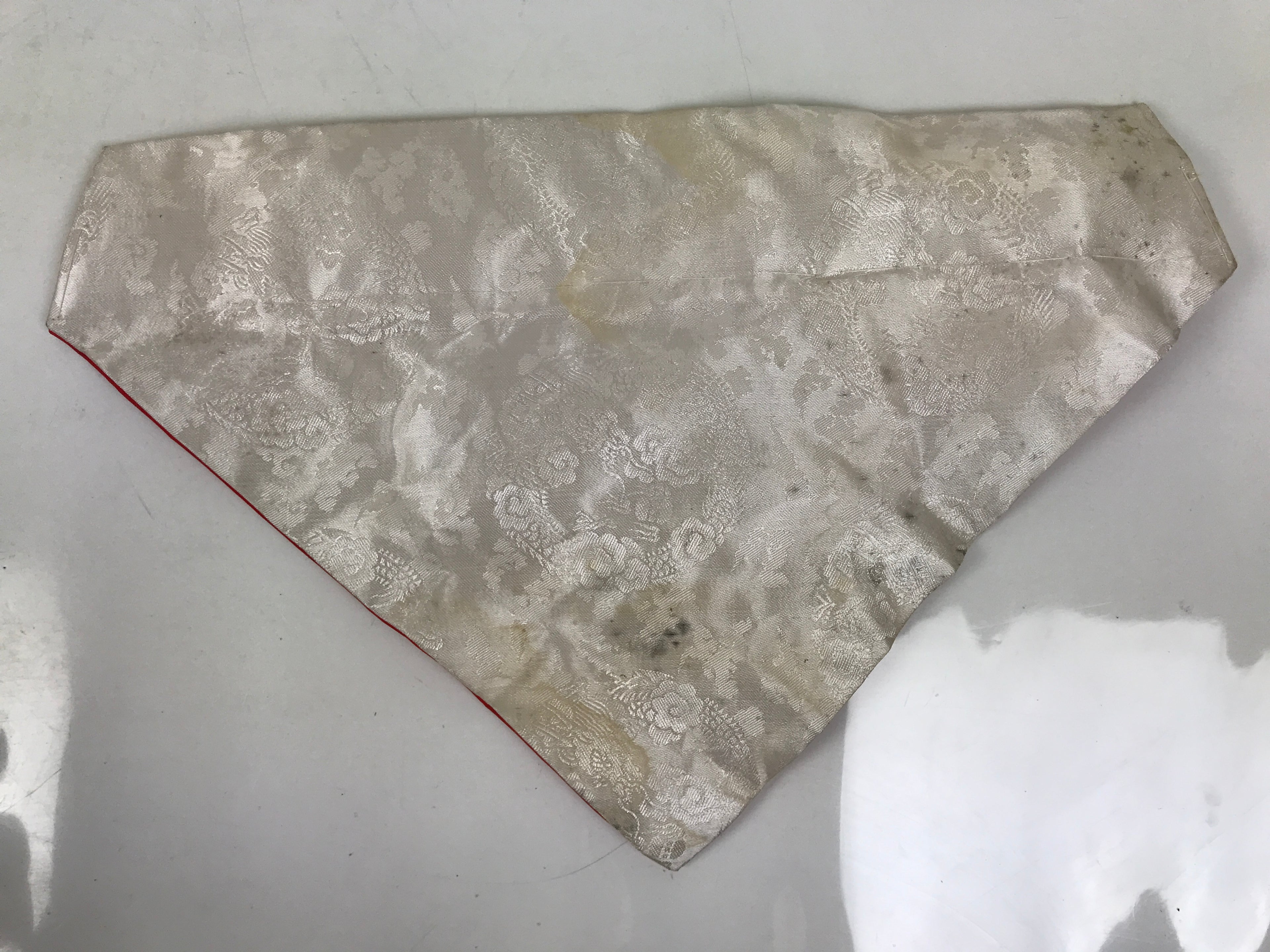 Japanese Buddhist Altar Silk Table Cloth Uchishiki Embroidered Floral Leaf UC32