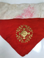 Japanese Buddhist Altar Silk Table Cloth Uchishiki Embroidered Gold Crest UC30