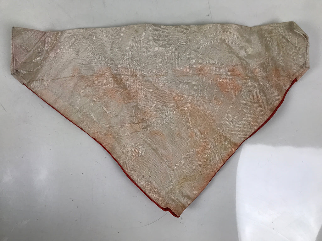 Japanese Buddhist Altar Silk Table Cloth Uchishiki Embroidered Gold Crest UC30