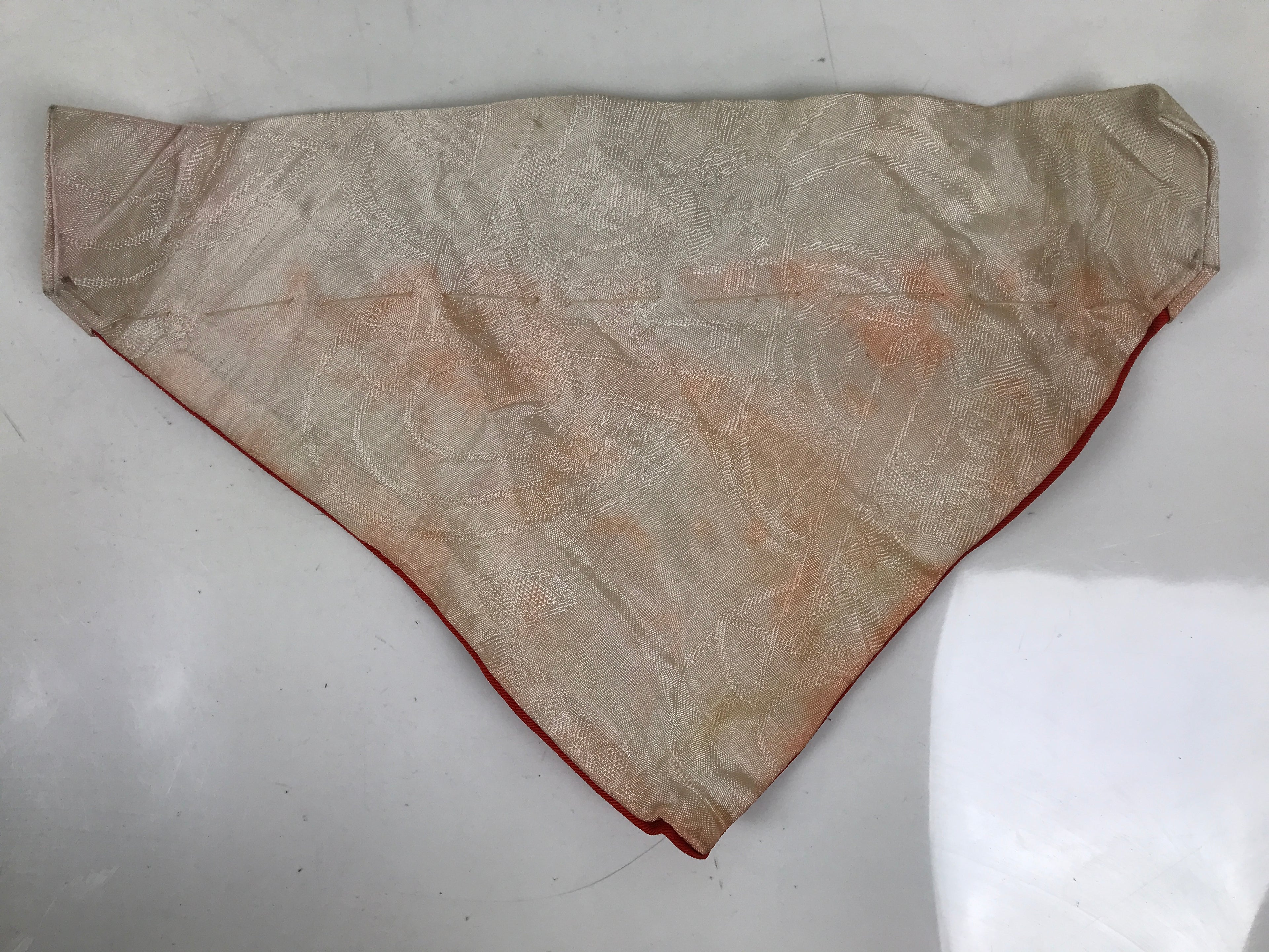 Japanese Buddhist Altar Silk Table Cloth Uchishiki Embroidered Gold Crest UC30