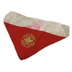 Japanese Buddhist Altar Silk Table Cloth Uchishiki Embroidered Gold Crest UC30