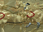 Japanese Buddhist Altar Silk Table Cloth Uchishiki Embroidered Gold Dragon UC40