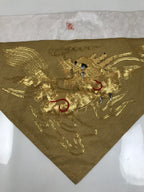 Japanese Buddhist Altar Silk Table Cloth Uchishiki Embroidered Gold Dragon UC40