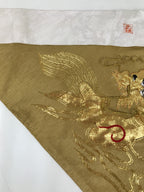 Japanese Buddhist Altar Silk Table Cloth Uchishiki Embroidered Gold Dragon UC40