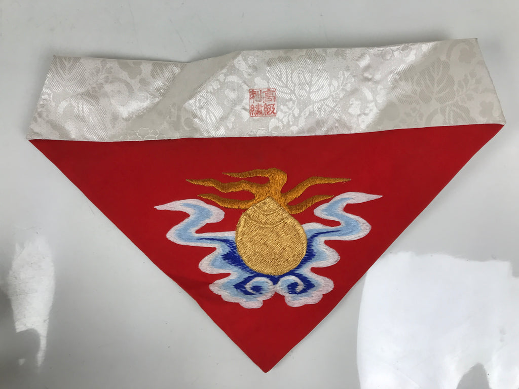 Japanese Buddhist Altar Silk Table Cloth Uchishiki Embroidered Gold Inari UC31