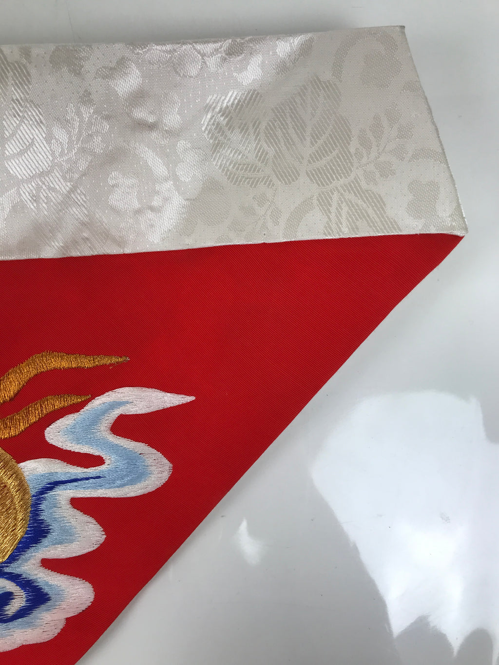 Japanese Buddhist Altar Silk Table Cloth Uchishiki Embroidered Gold Inari UC31
