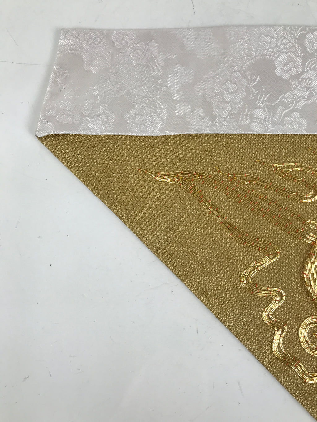 Japanese Buddhist Altar Silk Table Cloth Uchishiki Embroidered Gold Inari UC39