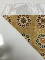 Japanese Buddhist Altar Silk Table Cloth Uchishiki Embroidered Mandala Gold UC34