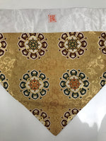 Japanese Buddhist Altar Silk Table Cloth Uchishiki Embroidered Mandala Gold UC34