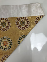 Japanese Buddhist Altar Silk Table Cloth Uchishiki Embroidered Mandala Gold UC34