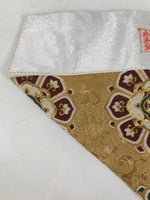 Japanese Buddhist Altar Silk Table Cloth Uchishiki Floral Mandala Red Gold UC24
