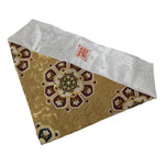 Japanese Buddhist Altar Silk Table Cloth Uchishiki Floral Mandala Red Gold UC24