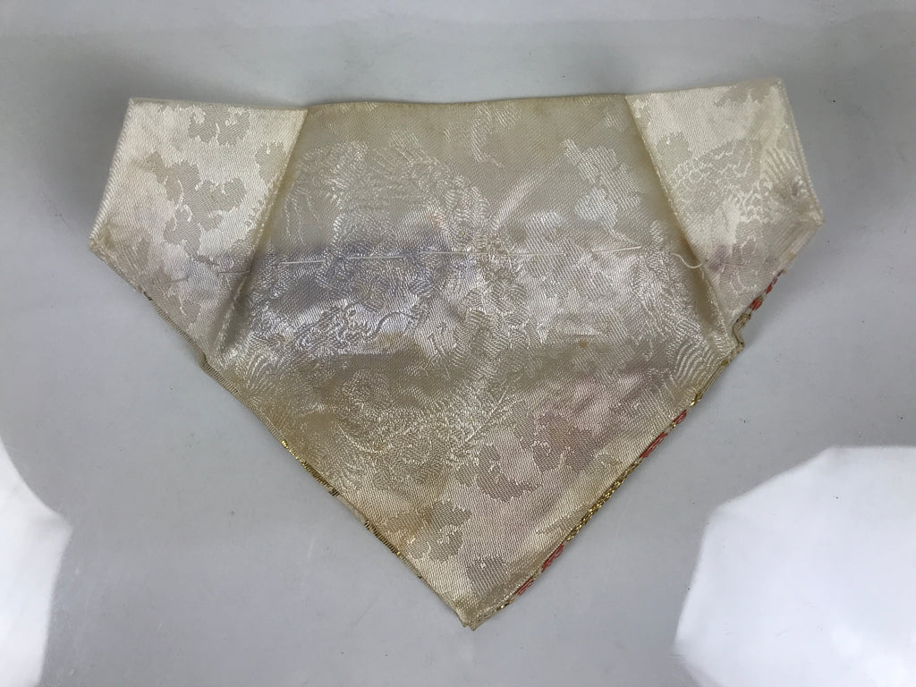 Japanese Buddhist Altar Silk Table Cloth Uchishiki Gold Chrysanthemum Pink UC41