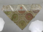 Japanese Buddhist Altar Silk Table Cloth Uchishiki Gold Chrysanthemum Pink UC42