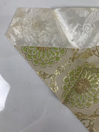 Japanese Buddhist Altar Silk Table Cloth Uchishiki Gold Chrysanthemum Pink UC42