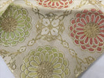 Japanese Buddhist Altar Silk Table Cloth Uchishiki Gold Chrysanthemum Pink UC42