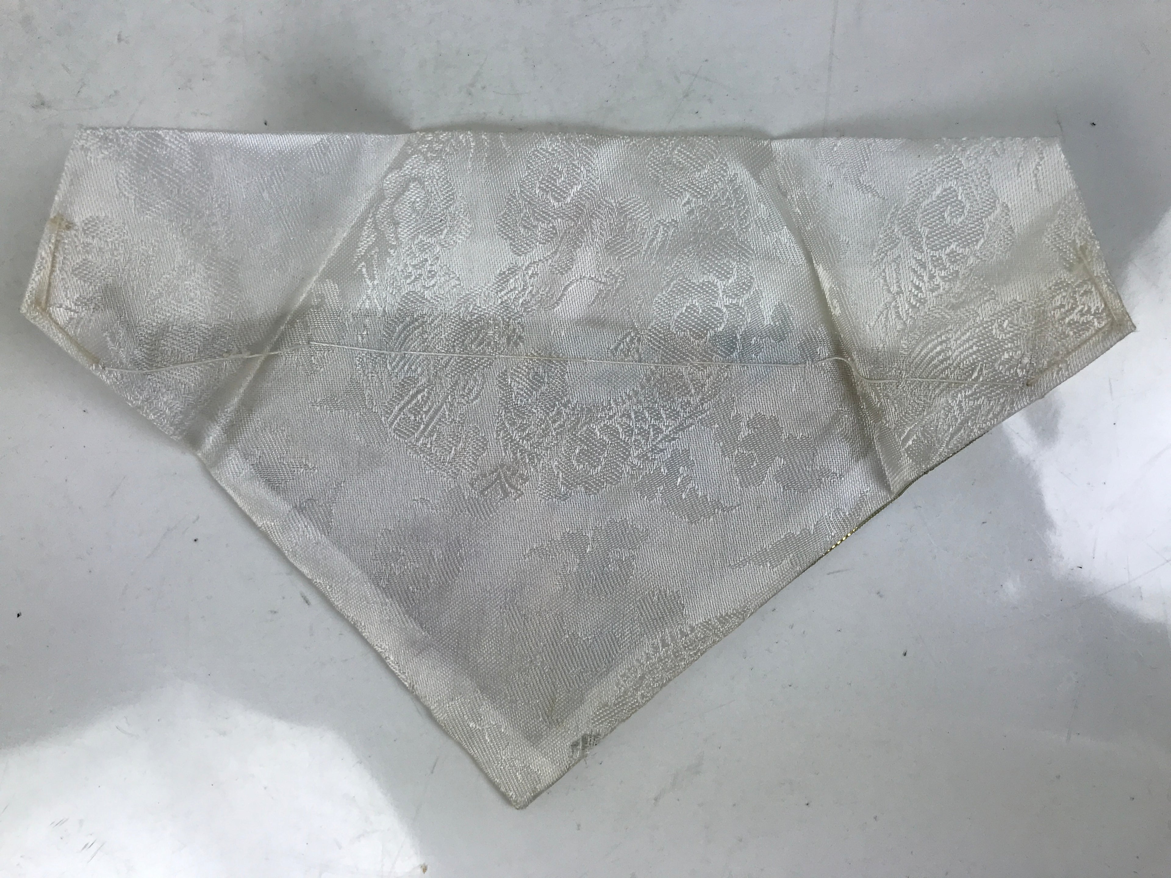 Japanese Buddhist Altar Silk Table Cloth Uchishiki Gold Peony Flower Green UC36
