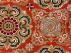 Japanese Buddhist Altar Silk Table Cloth Uchishiki Mandala Orange Gold Blue UC26