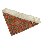 Japanese Buddhist Altar Silk Table Cloth Uchishiki Mandala Orange Gold Blue UC26