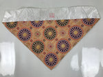 Japanese Buddhist Altar Silk Table Cloth Uchishiki Orange Gold Kiku Flower UC38